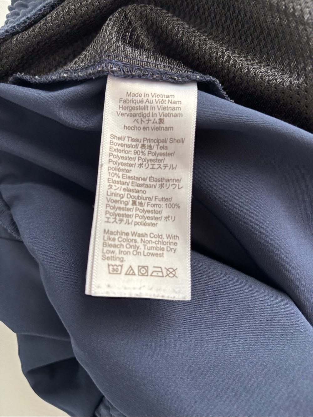 J. Crew Men’s Athletic Elastic-Waist Shorts — Gray & Navy - Picture 8 of 10